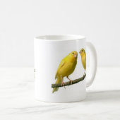 Haustier-zitronengelber Vogel-Waren Kaffeetasse (VorderseiteRechts)