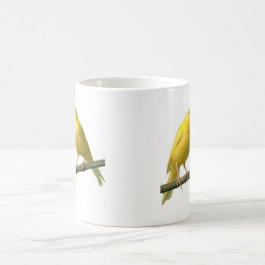 Haustier-zitronengelber Vogel-Waren Kaffeetasse (Mittel)