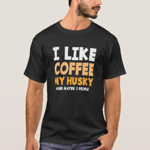 Haustierangebot für einen Kaffee sibirischer Husky T-Shirt