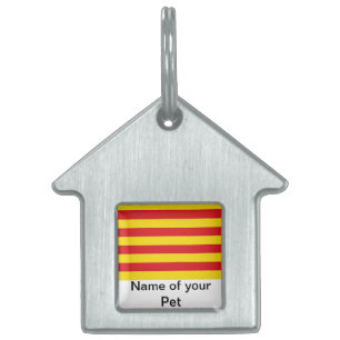 Haustieranhänger mit Flagge Kataloniens Tiermarke