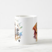 Haustierbürste Moderne Coole Typografie Name Kaffeetasse (Mittel)