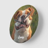 Haustierdekoration Runde Wanduhr (Winkel)