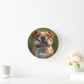 Haustierdekoration Runde Wanduhr (Zuhause)