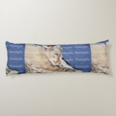 Haustierdenkmal stellen Ihr eigenes Foto her Seitenschläferkissen (Rückseite)