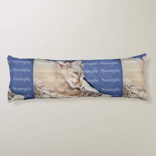 Haustierdenkmal stellen Ihr eigenes Foto her Seitenschläferkissen (Rückseite)