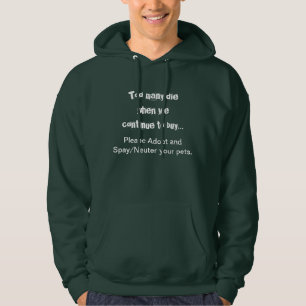 Haustiere Adoptierte Kostenvoranschlag Hoodie