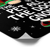 Haustiere alle Hunde werden Buffalo Karierten Fami Poster (Ecke)