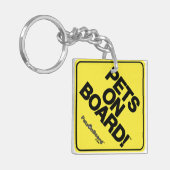 Haustiere an Bord™ Schlüsselkette Schlüsselanhänger (Vorderseite links)