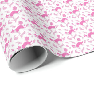 Haustiere auf dem Vormarsch (Pink) Geschenkpapier