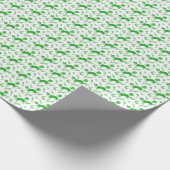 Haustiere auf der Parade (Grün) Geschenkpapier (Ecke)