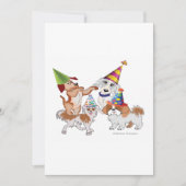 Haustiere aus Party Feiertagskarte (Vorderseite)