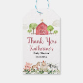 Haustiere Barnyard Vielen Dank Geschenkanhänger (Rückseite)