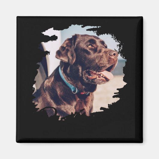 Haustiere Einfach Moderne Coole Tygraphie Name Und Magnet (Vorne)