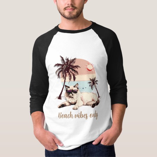 Haustiere entspannen am Strand T-Shirt (Vorderseite)