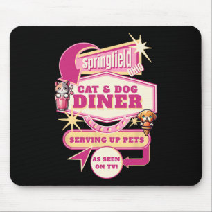 Haustiere essen Springfield Ohio Lustige Katzen Hu Mousepad