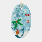 Haustiere Fisch Weihnachtsbäume Foto Ornament (Rechts)