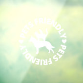 Haustiere Freundliches Zeichen , Hunde Freundliche Fensteraufkleber (Blatt 3)