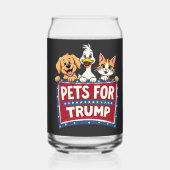 Haustiere für Trump Cats Maga Hunde Wahl Dosenglas (Vorderseite)