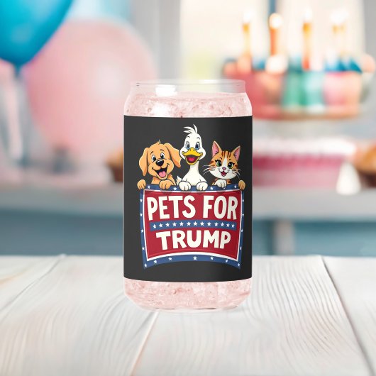 Haustiere für Trump Cats Maga Hunde Wahl Dosenglas (Insitu (Baby Party))