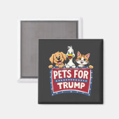 Haustiere für Trump Cats Maga Hunde Wahl Magnet (Vorderseite/Rückseite)