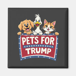 Haustiere für Trump Cats Maga Hunde Wahl Magnet