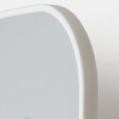 Haustiere Hunde Foto Mit Monogramm Namen Keepake Pickleball Schläger (Linke Seite)