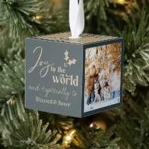 Haustiere Hunde Joto the Word 3 Foto Cube Ornament