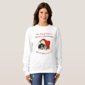 Haustiere, Hunde Katzen, Weihnachtsspass Sweatshirt (Vorne ganz)