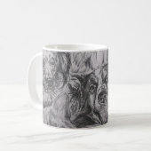 Haustiere Hunde und Katzen Kunst, Dichtung und Mus Kaffeetasse (Vorderseite Links)