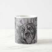 Haustiere Hunde und Katzen Kunst, Dichtung und Mus Kaffeetasse (Mittel)