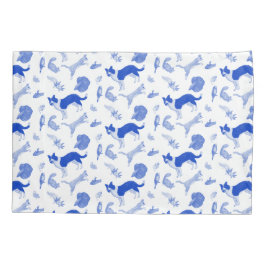 Haustiere im Parade Pillow Case (blau) Kissenbezug