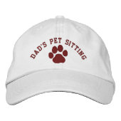Haustiere im Vater| Dog Paw Print Custom Bestickte Kappe (Vorderseite)
