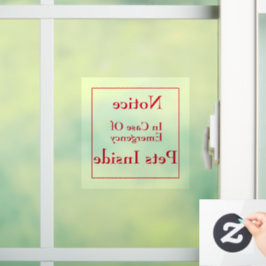 Haustiere in Fensterklammern Fensteraufkleber