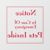 Haustiere in Fensterklammern Fensteraufkleber (Blatt)