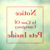 Haustiere in Fensterklammern Fensteraufkleber (Blatt 3)