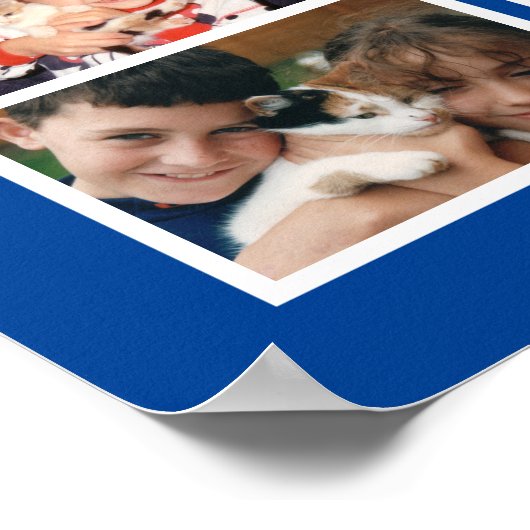 Haustiere Katzen 4 Foto Sortierung hinzufügen Name Poster (Ecke)