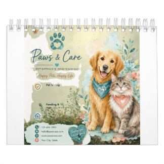 Haustiere, Katzen- und Hundesitter- und Spaziergän Kalender