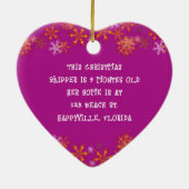 Haustiere Keepake Foto Herzensweih Keramik Ornament (Hinten)