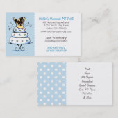 Haustiere Leckereien Bäckerei im Partys Mops Baby Visitenkarte (Vorne/Hinten)