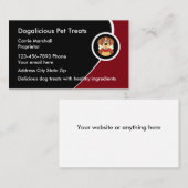 Haustiere Leckereien Visitenkarten Visitenkarte (Vorne/Hinten)