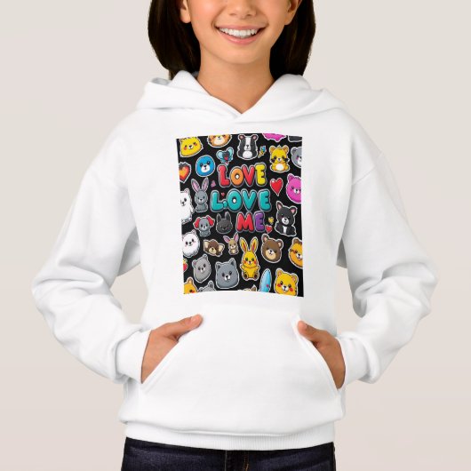 Haustiere Liebe Hoodie (Vorderseite)