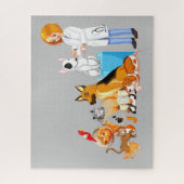 Haustiere mit Veterinärmedizin Puzzle (Vertikal)