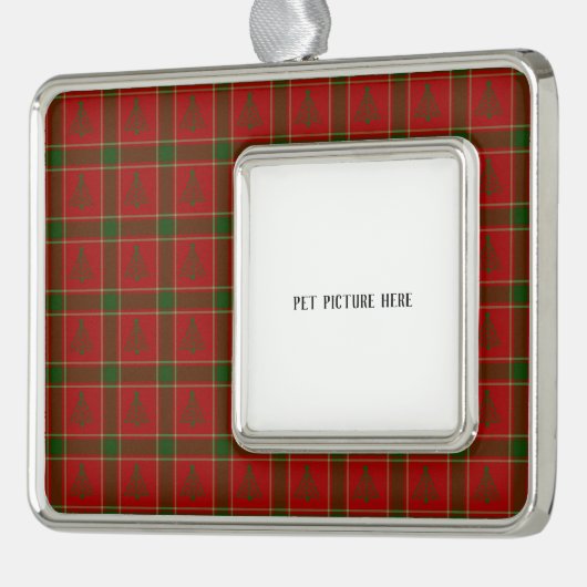 Haustiere oder Personen Rahmen-Ornament Silber (Links)