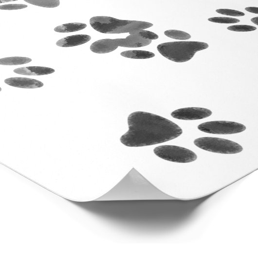 Haustiere Pawprints Poster (Ecke)