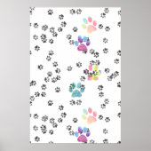 Haustiere Pawprints Poster (Vorne)
