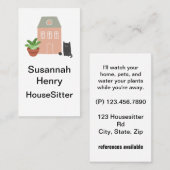Haustiere Pflanze Visitenkarte (Vorne/Hinten)