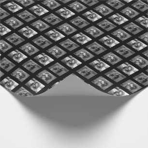 Haustiere Schwarz-Weiß Geschenkpapier