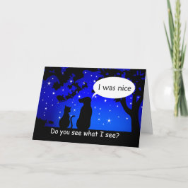 Haustiere Siehe Weihnachtskarte für den Weihnachts Feiertagskarte