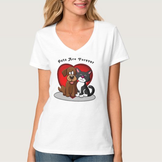 Haustiere sind für immer T-Shirt (Vorderseite)
