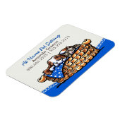 Haustiere Sitter Business CKCS mit Cat Blueberry Magnet (Linke Seite)